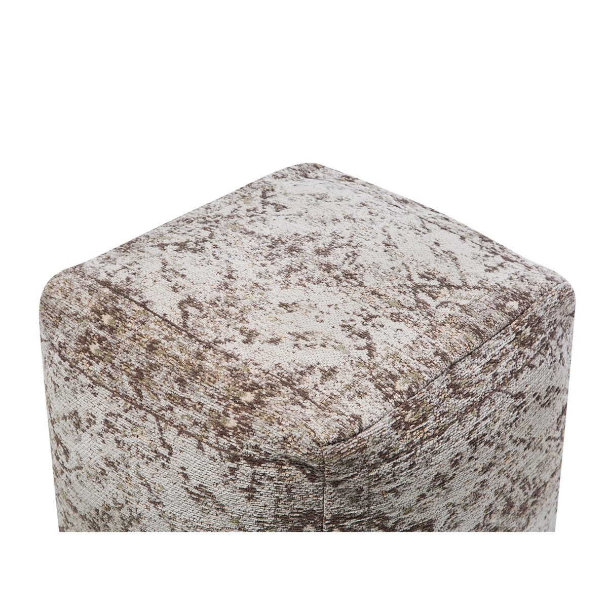 Puf 42 x 42 x 42 cm brązowoszary MEERUT