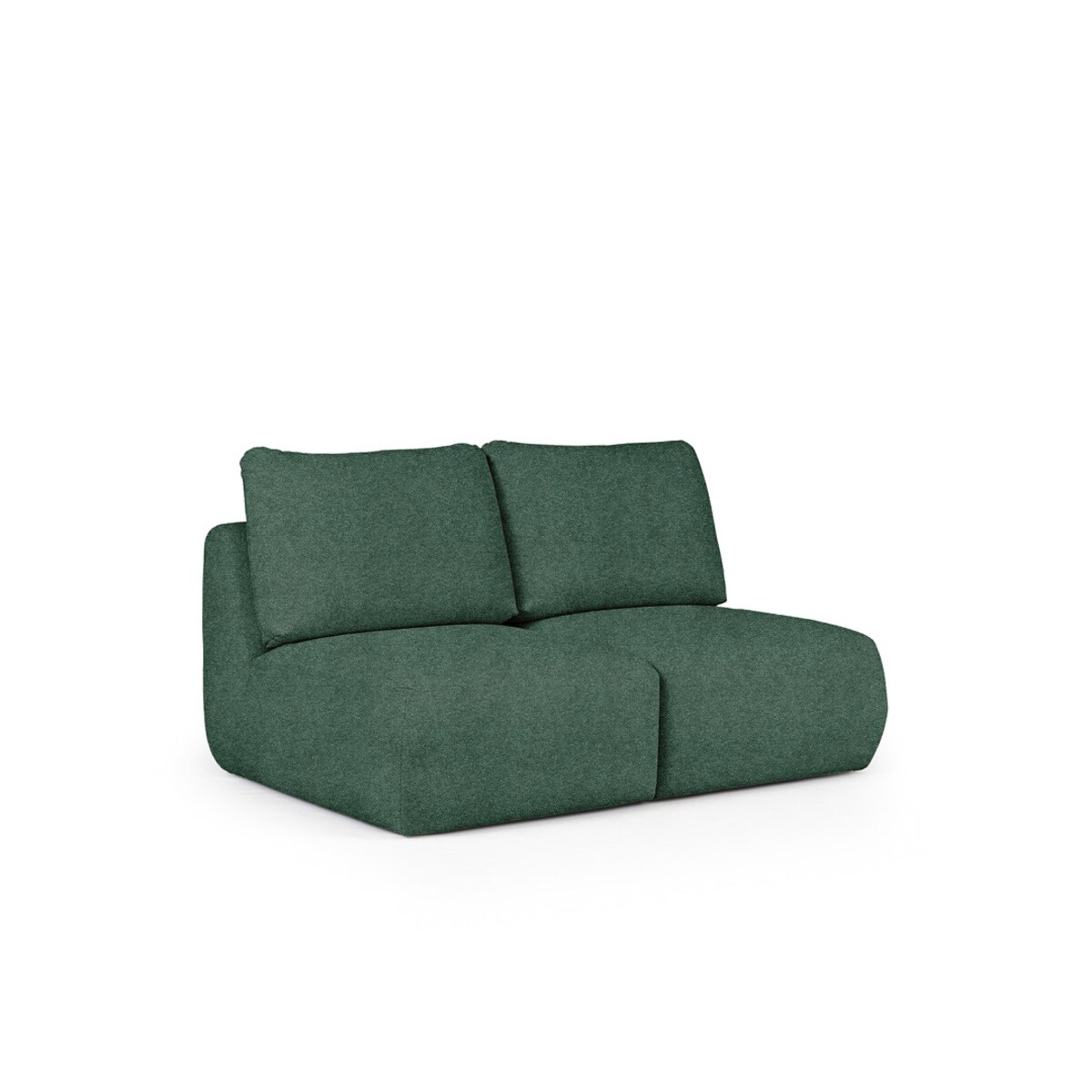 Mirel Sofa 2 osobowa bez podłokietników zielona