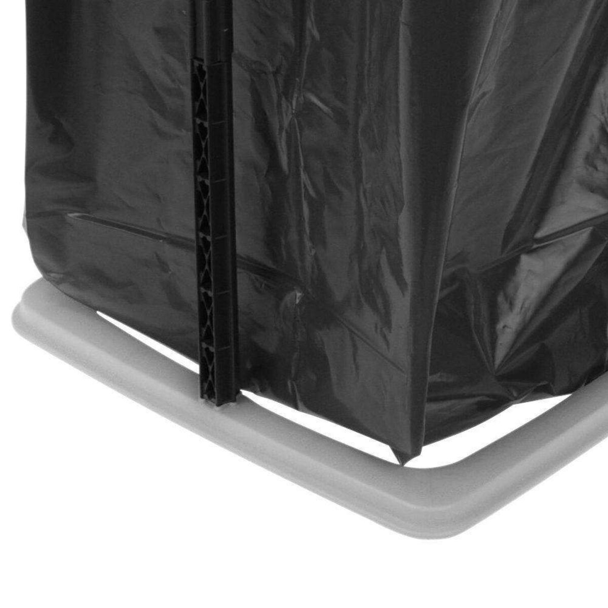 Kosz na śmieci 60 L, z pokrywą, na stelażu