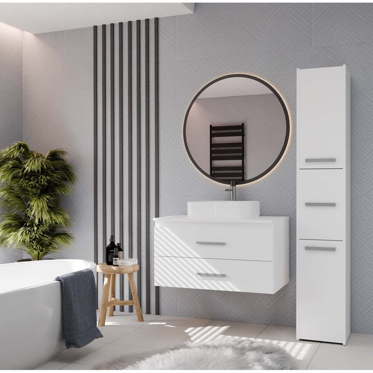 Szafka łazienkowa Nel 80 BIAŁY