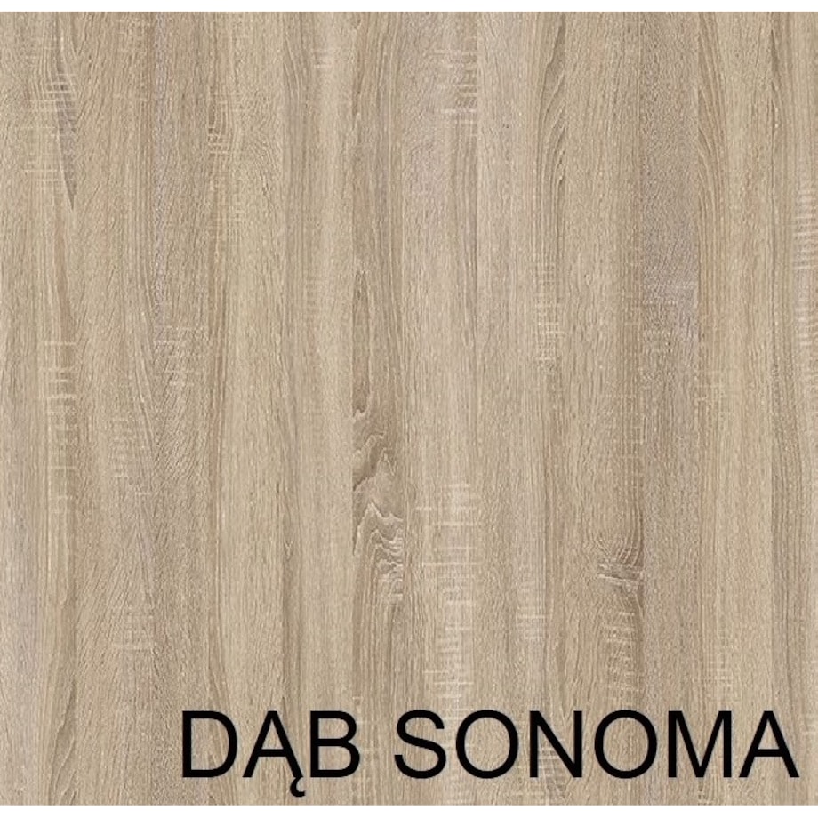 Stół rozkładany okrągły 100/200 - Dąb sonoma + n. czarne