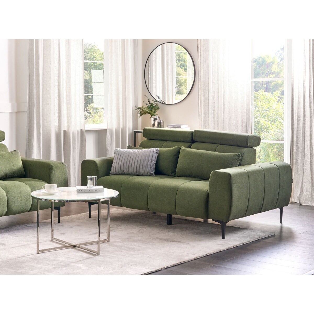 Sofa 2-osobowa zielona VEGAMO