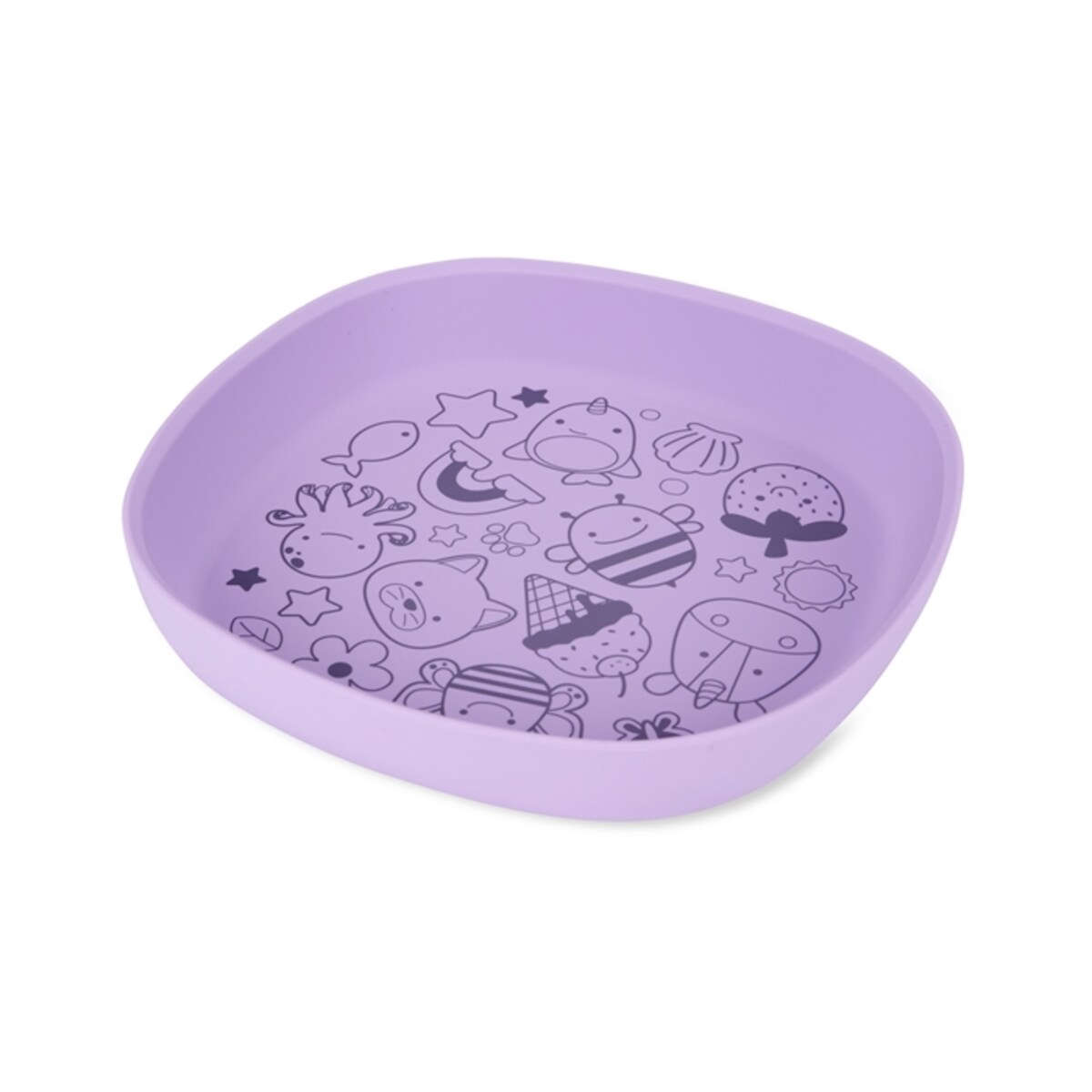 Skip Hop Talerzyk dla Dziecka Silikonowy Squad Purple