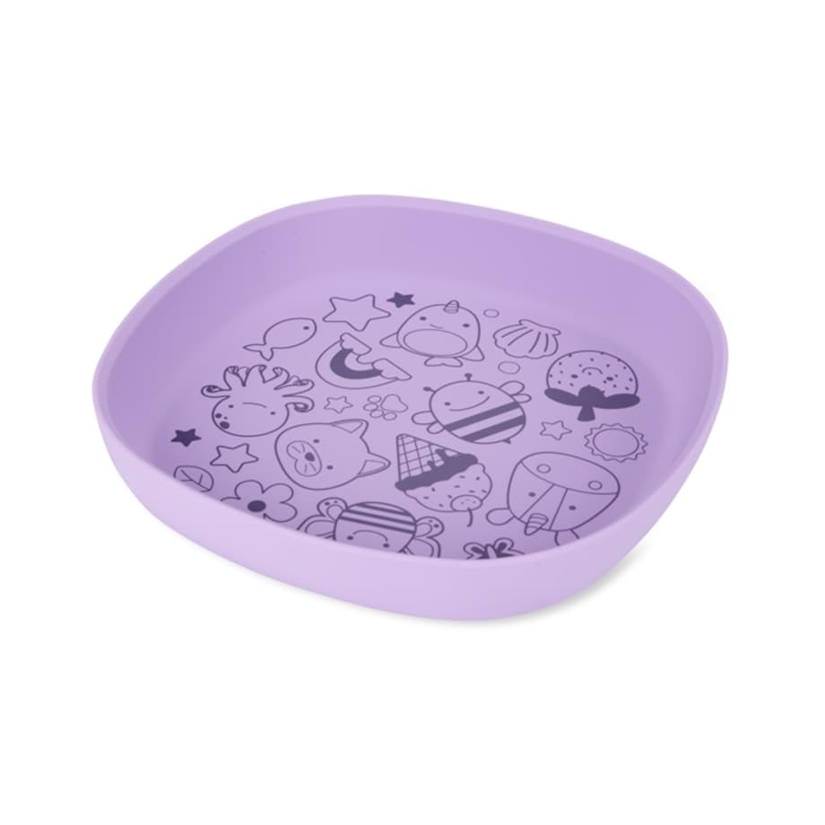 Skip Hop Talerzyk dla Dziecka Silikonowy Squad Purple