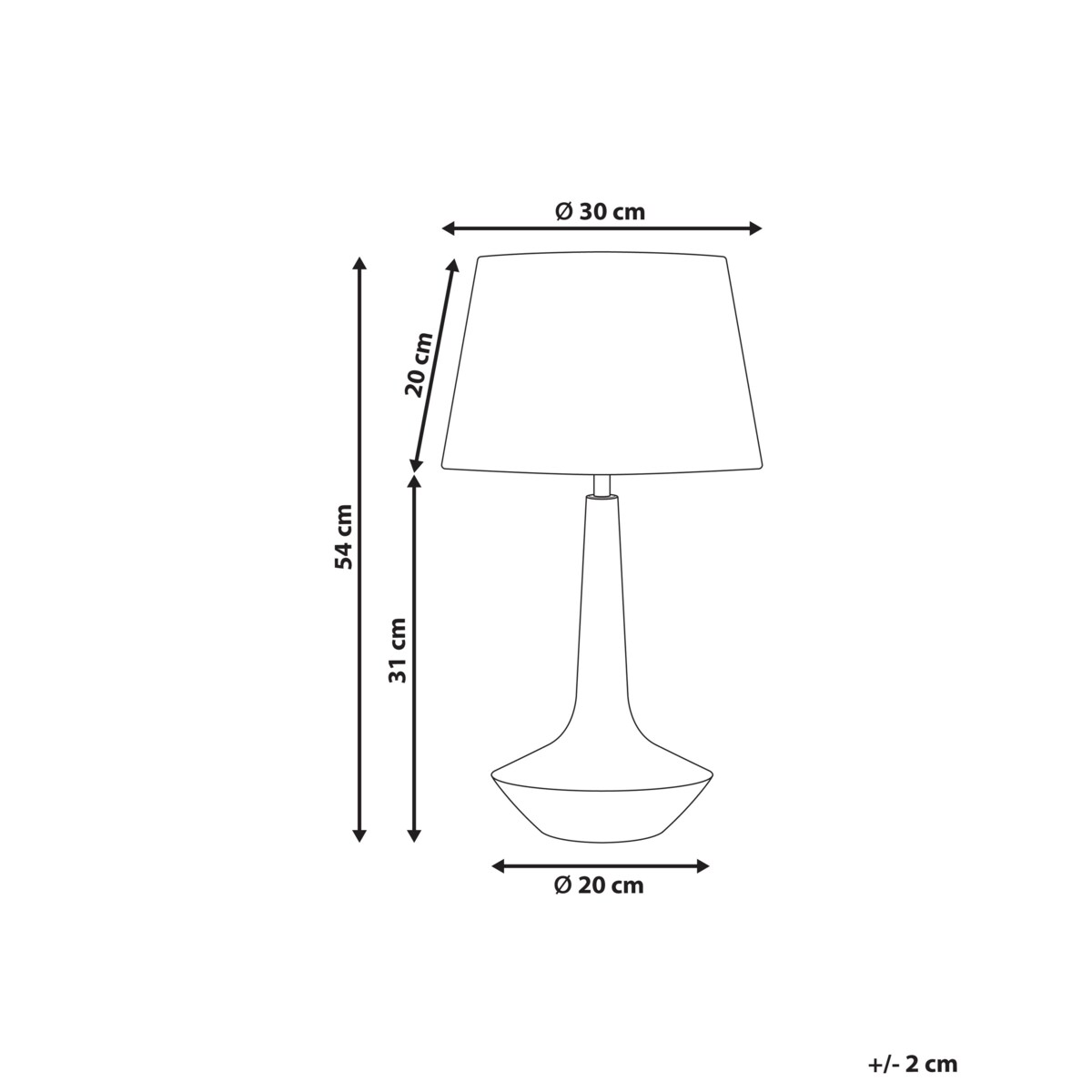 Lampa stołowa GODAWARI Drewno mango Ciemnobrązowy