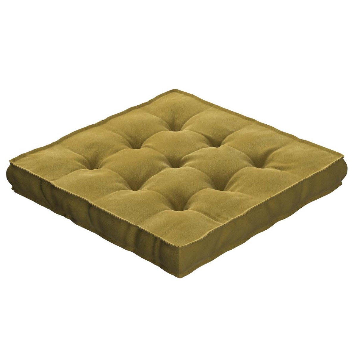 Poduszka na krzesło Kuba, oliwkowy zielony, 40 x 40 x 6 cm, Velvet