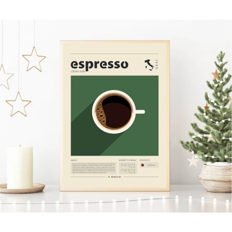 Poster Story, Plakat, Obraz - Kubek Espresso, wymiary 21 x 30 cm