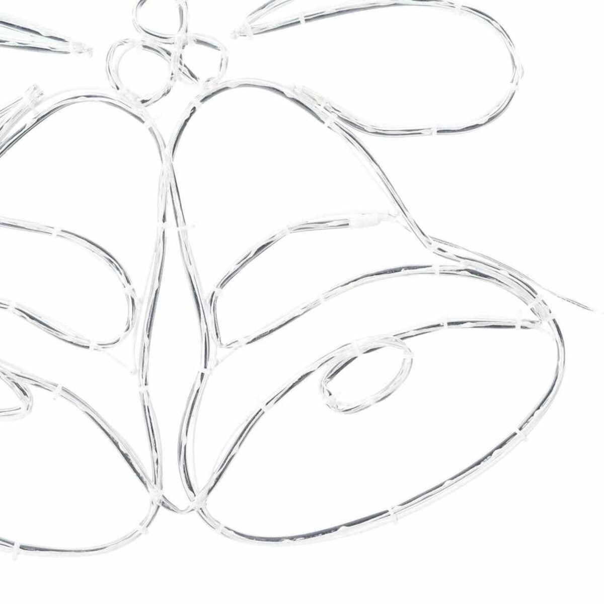 vidaXL Dzwonek Świąteczny Wielokolorowe 56 x 46 cm PVC