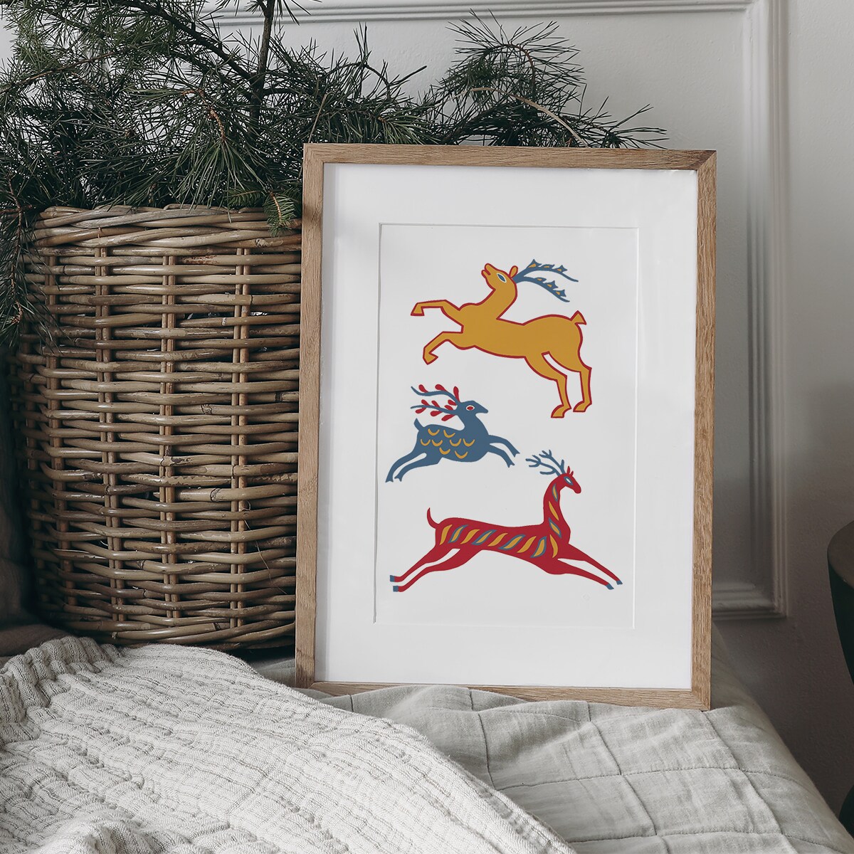 Plakat Renifery 30x40cm