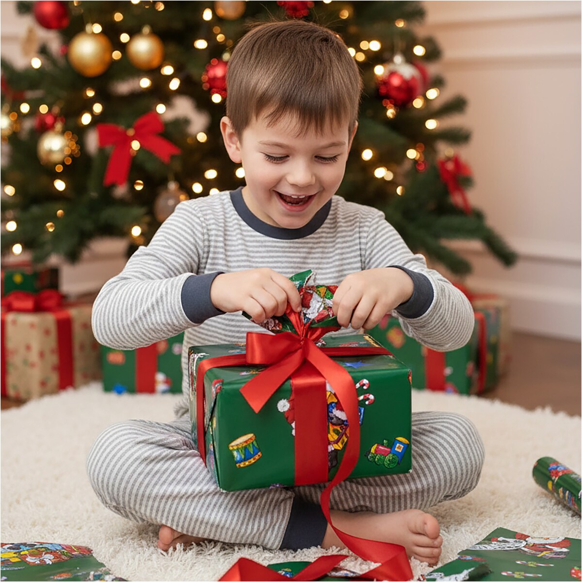 Papier do pakowania prezentów 20 METRÓW MEGAROLKA Świąteczny Do Paczek Ozdobny