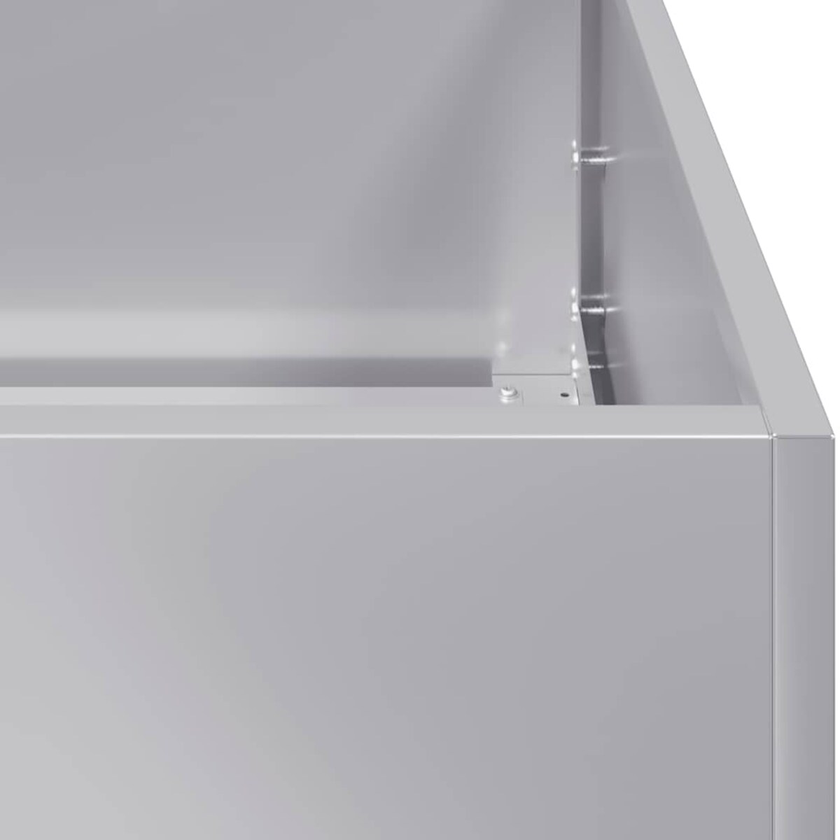 vidaXL Doniczka 80x80x40 cm Stal ocynkowana