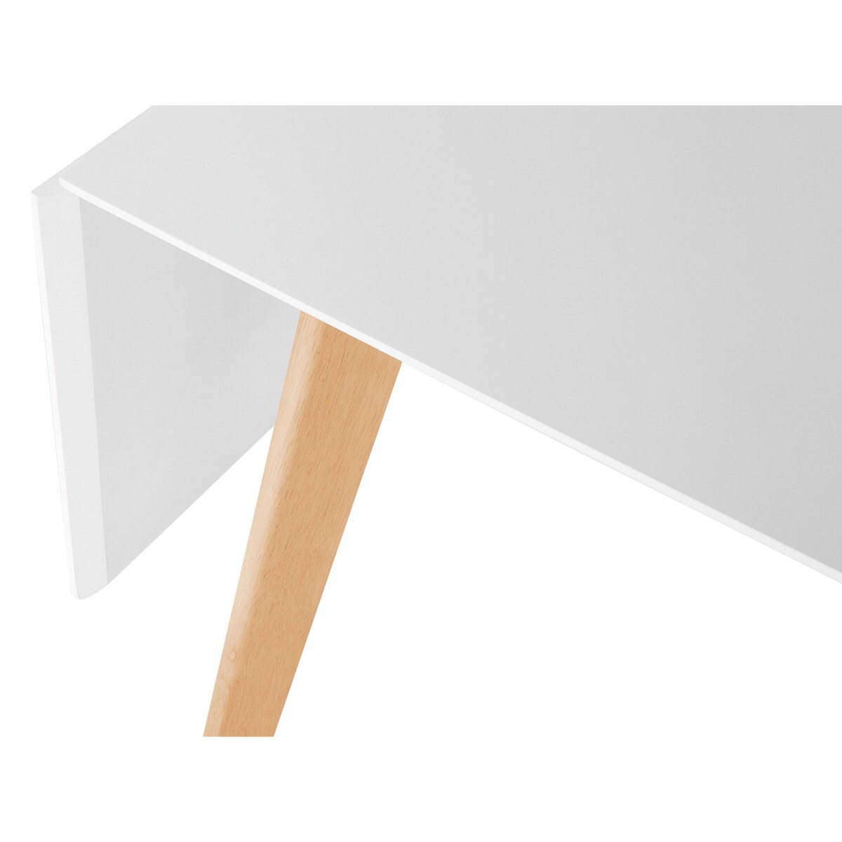 Stół do jadalni rozkładany 120/155 x 80 cm biały MEDIO