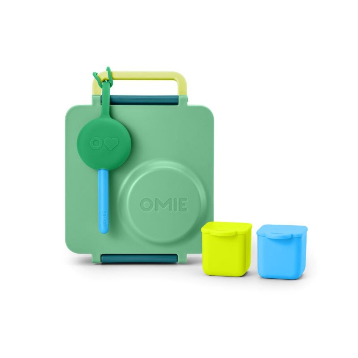 OMIE OMIEDIP 2 szczelne pojemniczki, Blue / Lime
