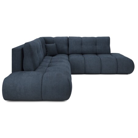 Narożnik pikowany, rozkładany z funkcją spania SOHI, Flow 22 - granatowy