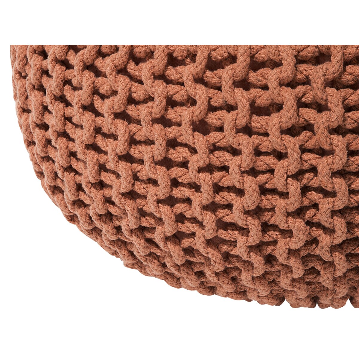 Puf 50 x 35 cm brązowy CONRAD