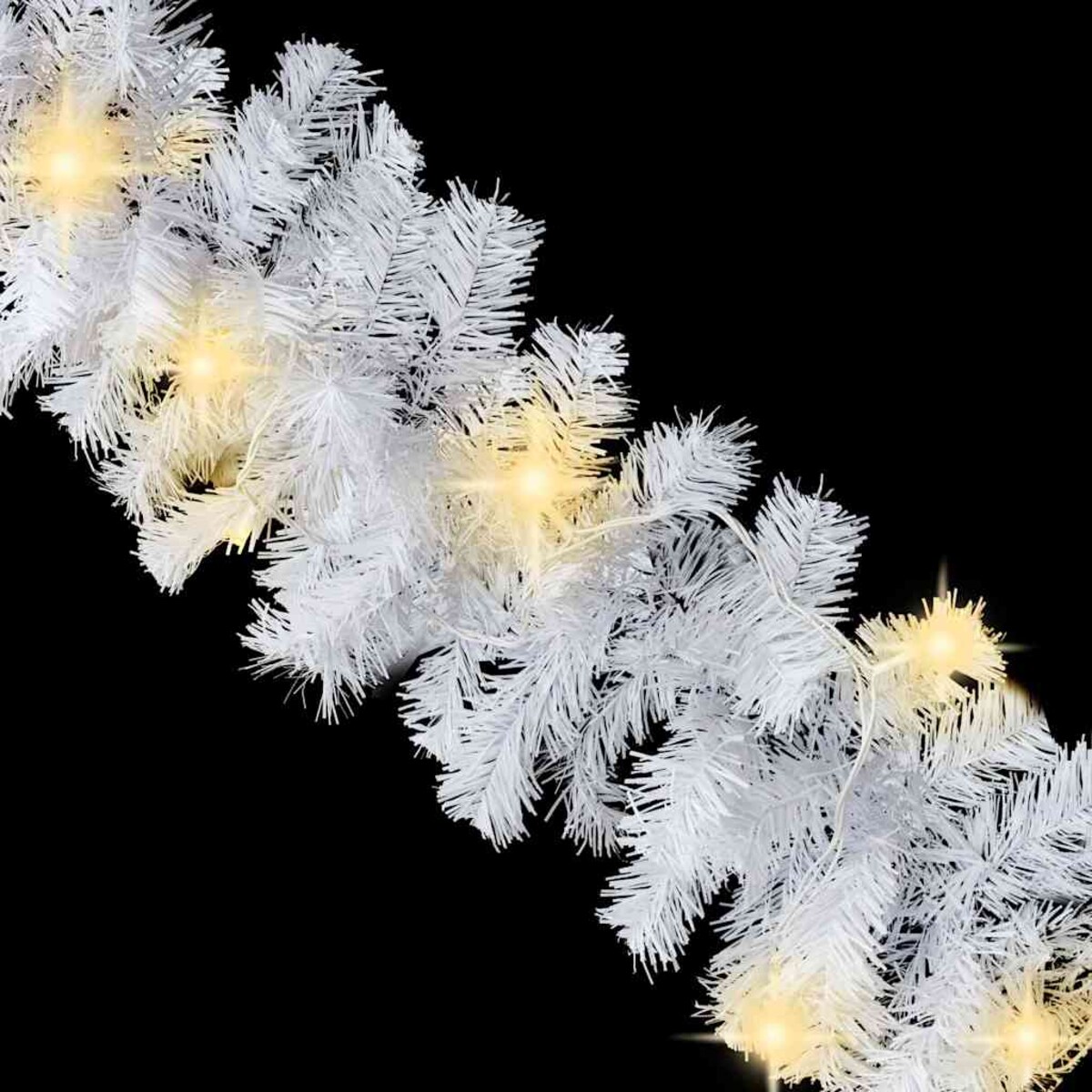vidaXL Świąteczna girlanda z lampkami LED, 10 m, biała