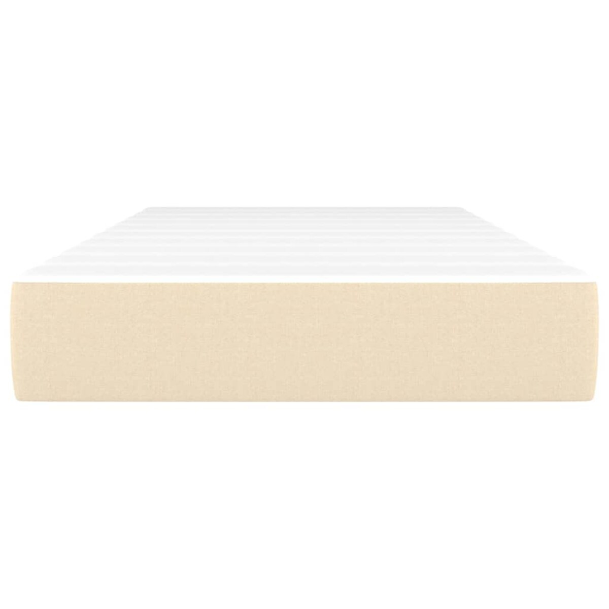 vidaXL Materac kieszeniowy, kremowy, 80x200x20 cm, tkanina