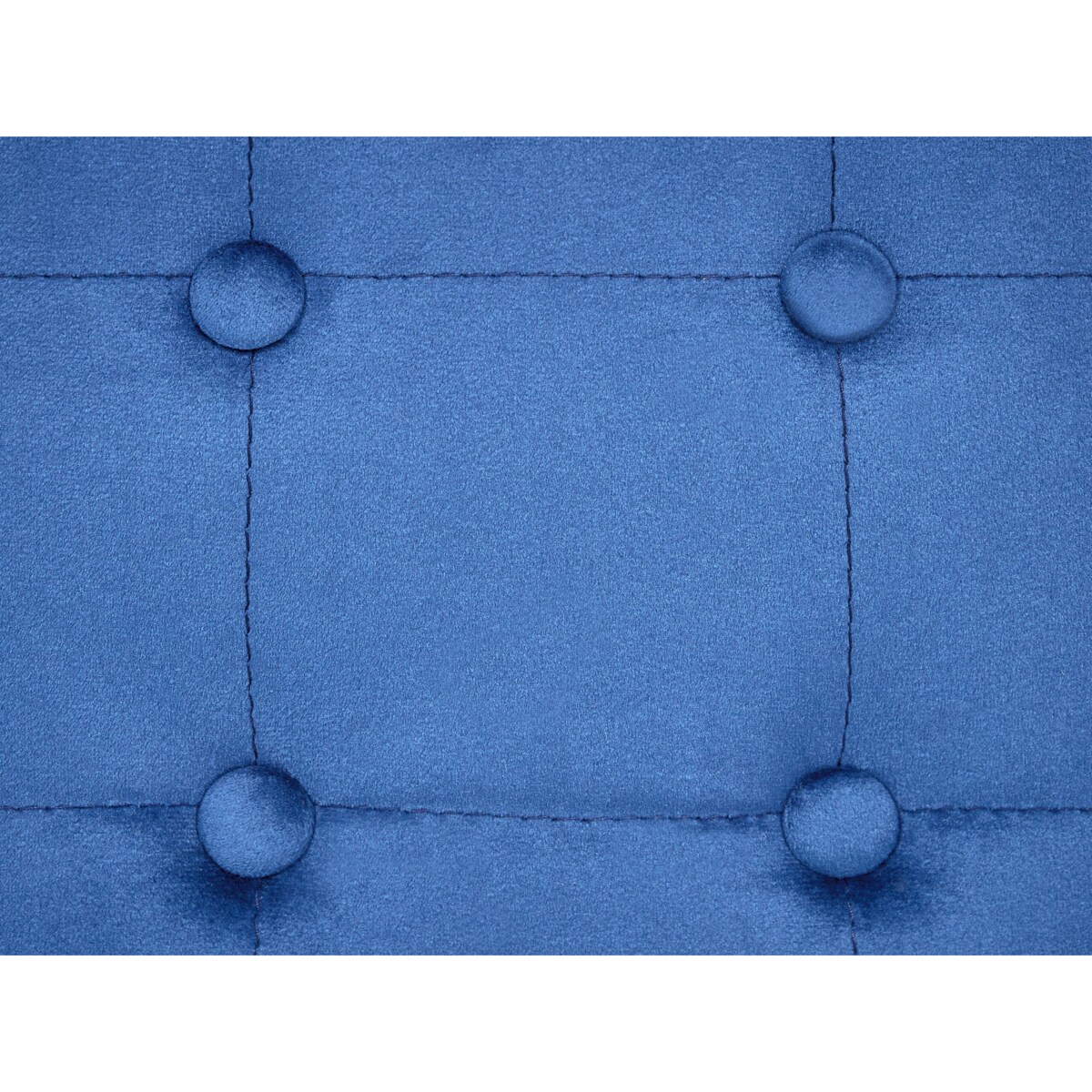 Puf welurowy 36 x 36 x 39 cm niebieski WISCONSIN