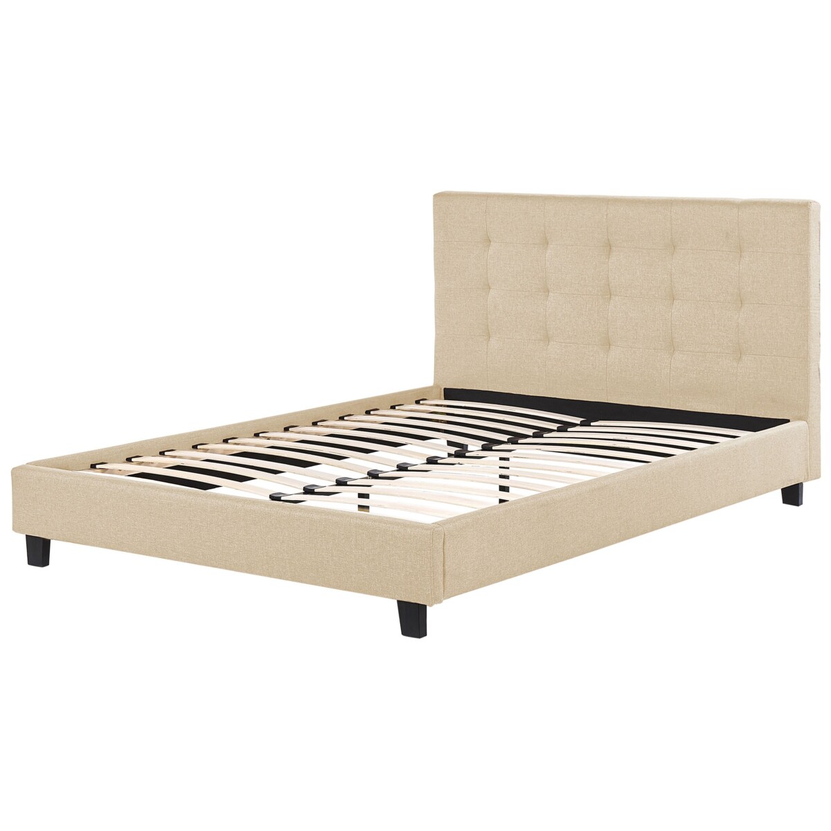 Łóżko wodne tapicerowane 180 x 200 cm beżowe LA ROCHELLE