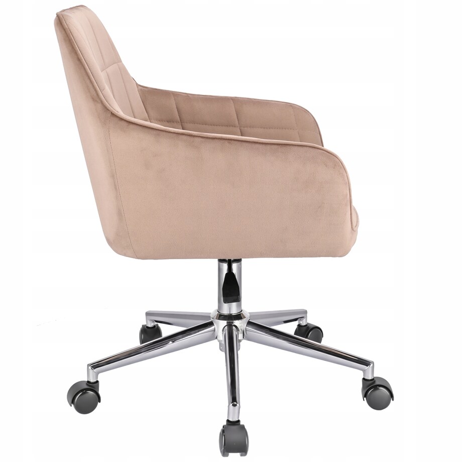 Fotel MILANO beżowy na srebrnej stopie