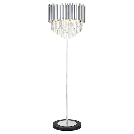 Lampa Podłogowa App1716-3F Chrom, Metal