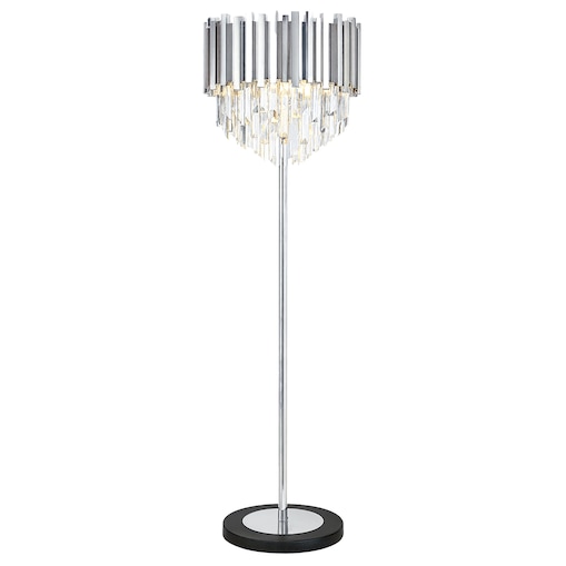 Lampa Podłogowa App1716-3F Chrom, Metal