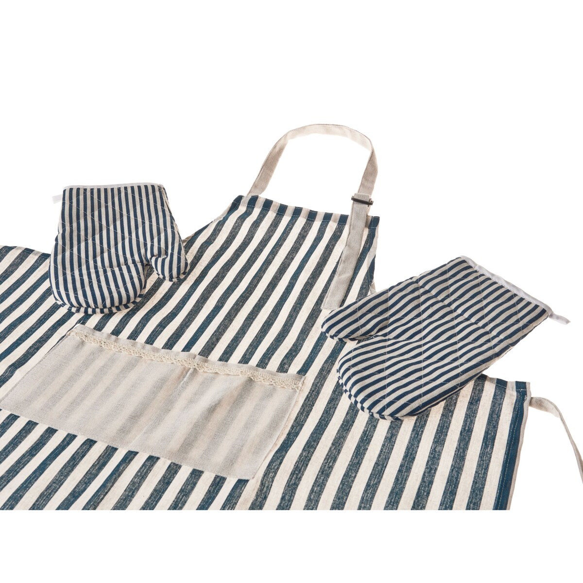 Zestaw tekstyliów kuchennych CUCUMIS Niebieski