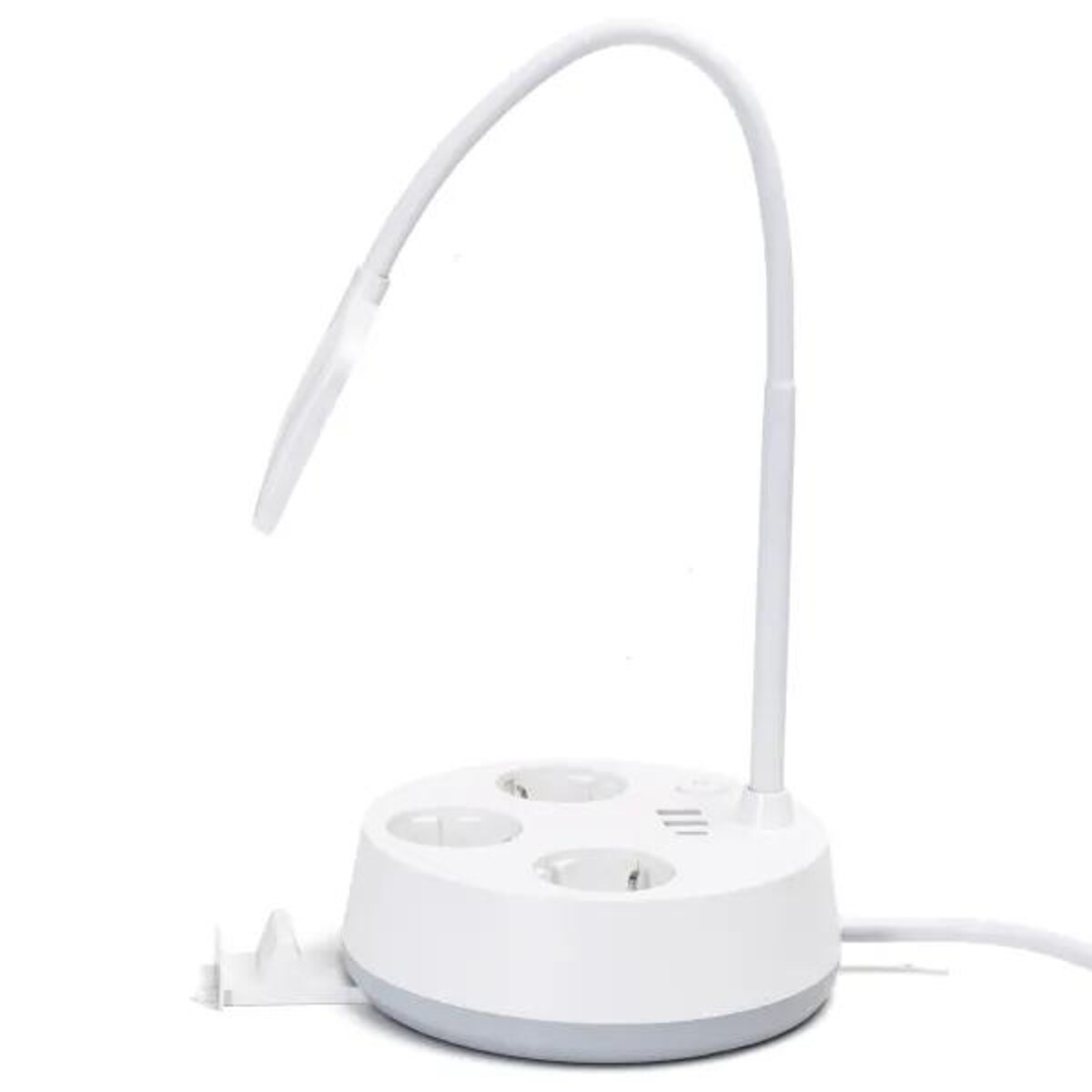 lampka biurkowa led z gniazdkami i portami usb – 4.6w | 450lm | biała