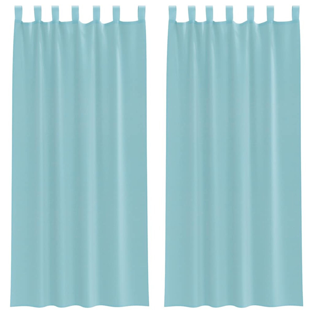 vidaXL Zasłony woalowe z kieszeniami na drążek 2 szt. Turkusowe