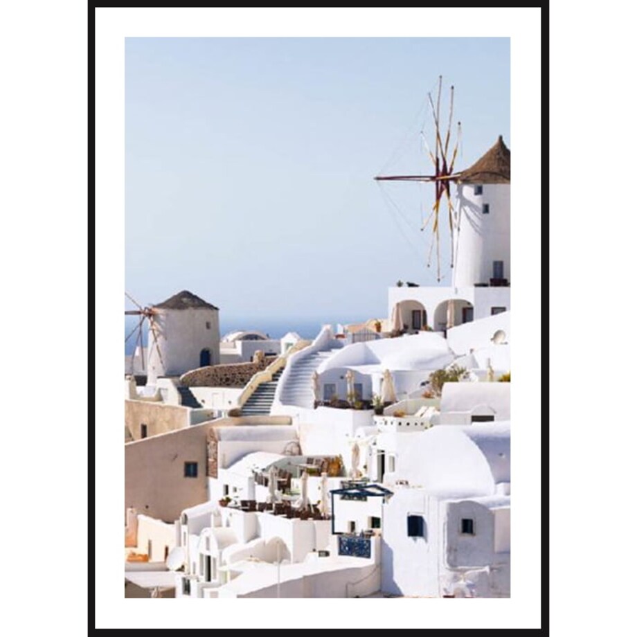Poster Story, Plakat, Obraz - Miasteczko Oia w Santorini, wymiary 60 x 84 cm
