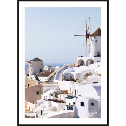 Poster Story, Plakat, Obraz - Miasteczko Oia w Santorini, wymiary 60 x 84 cm