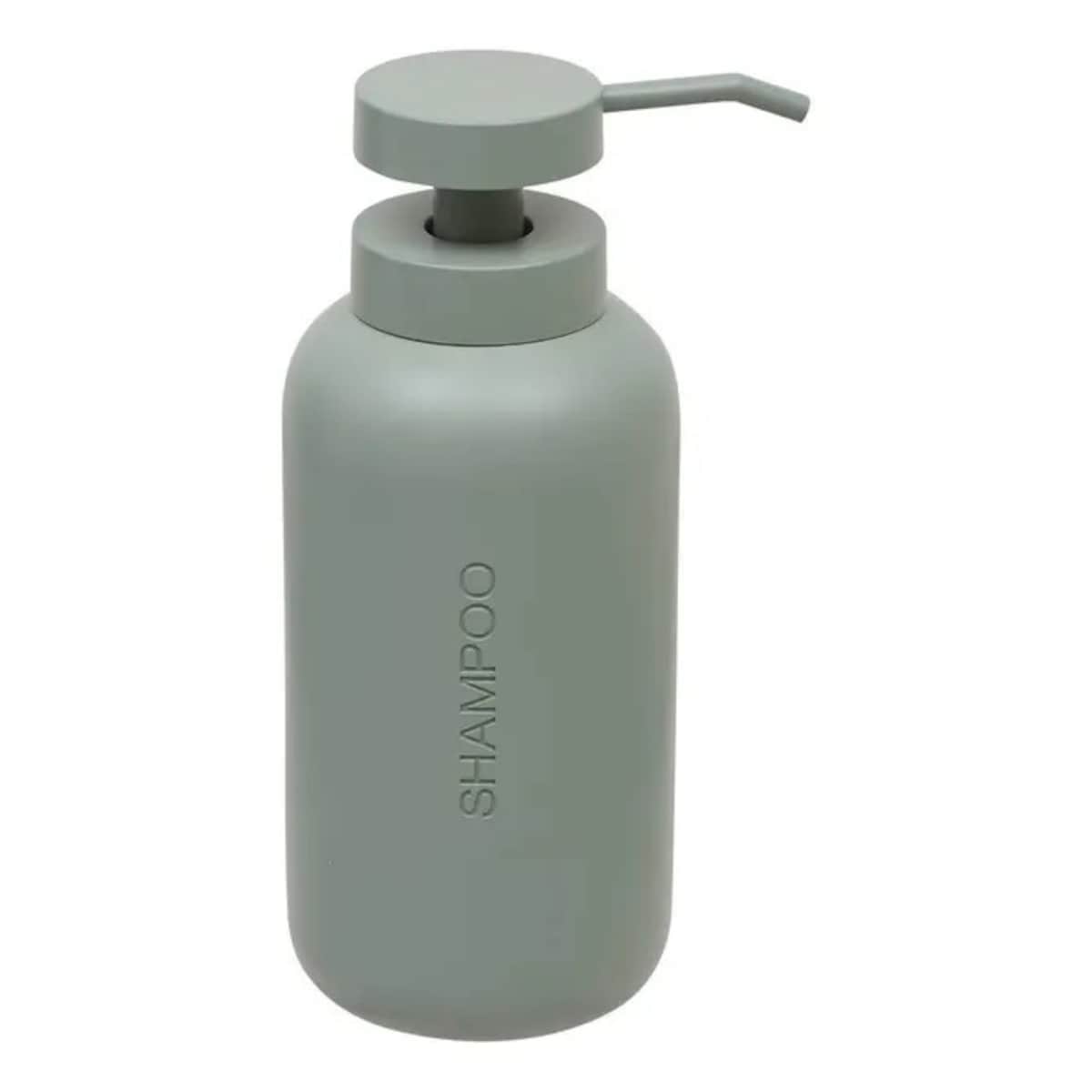 Dozownik na szampon, poliresing, szaro-miętowy, 500 ml