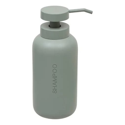 Dozownik na szampon, poliresing, szaro-miętowy, 500 ml