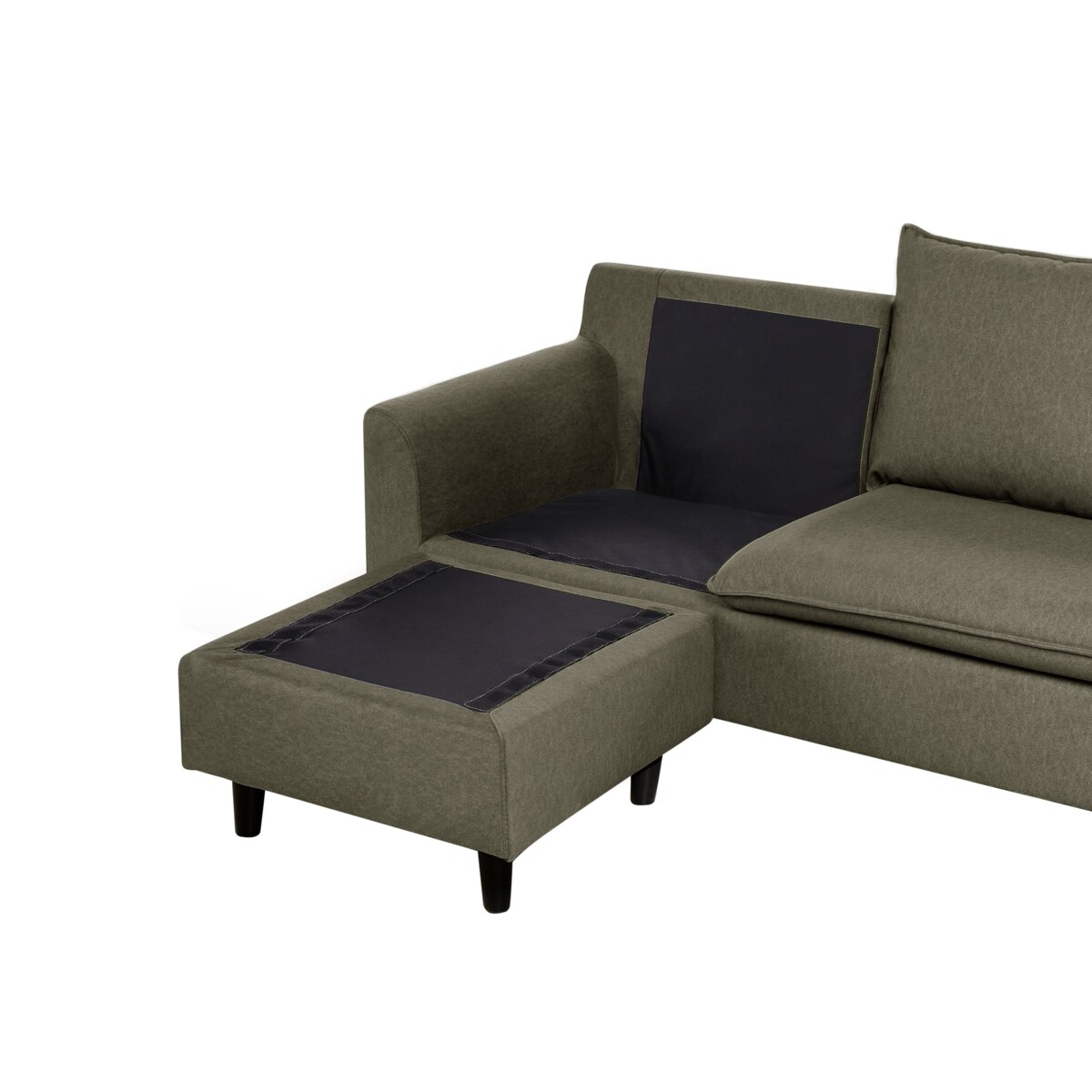 Narożnik prawostronny ciemnozielony ELVENES