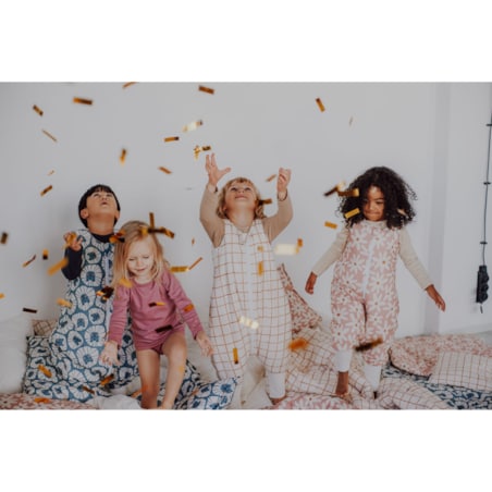 Śpiworek do spania z nogawkami blush daisies - M