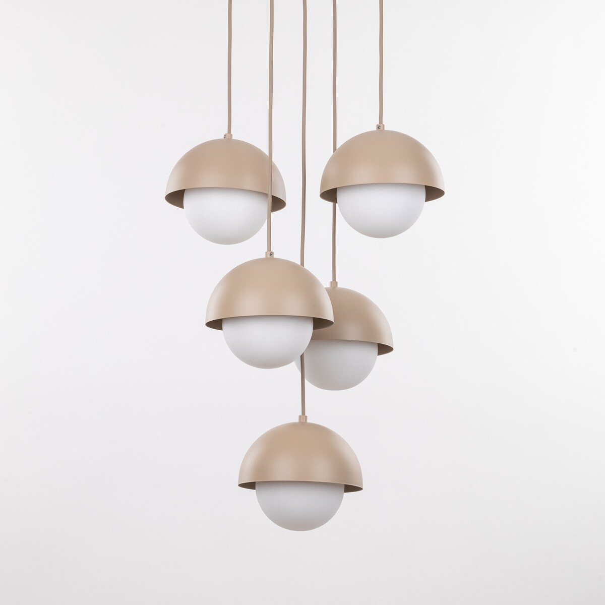 Lampa wisząca TK Lighting BONO 10966 Sabia beżowa 5xG9 regulowana do salonu i jadalni
