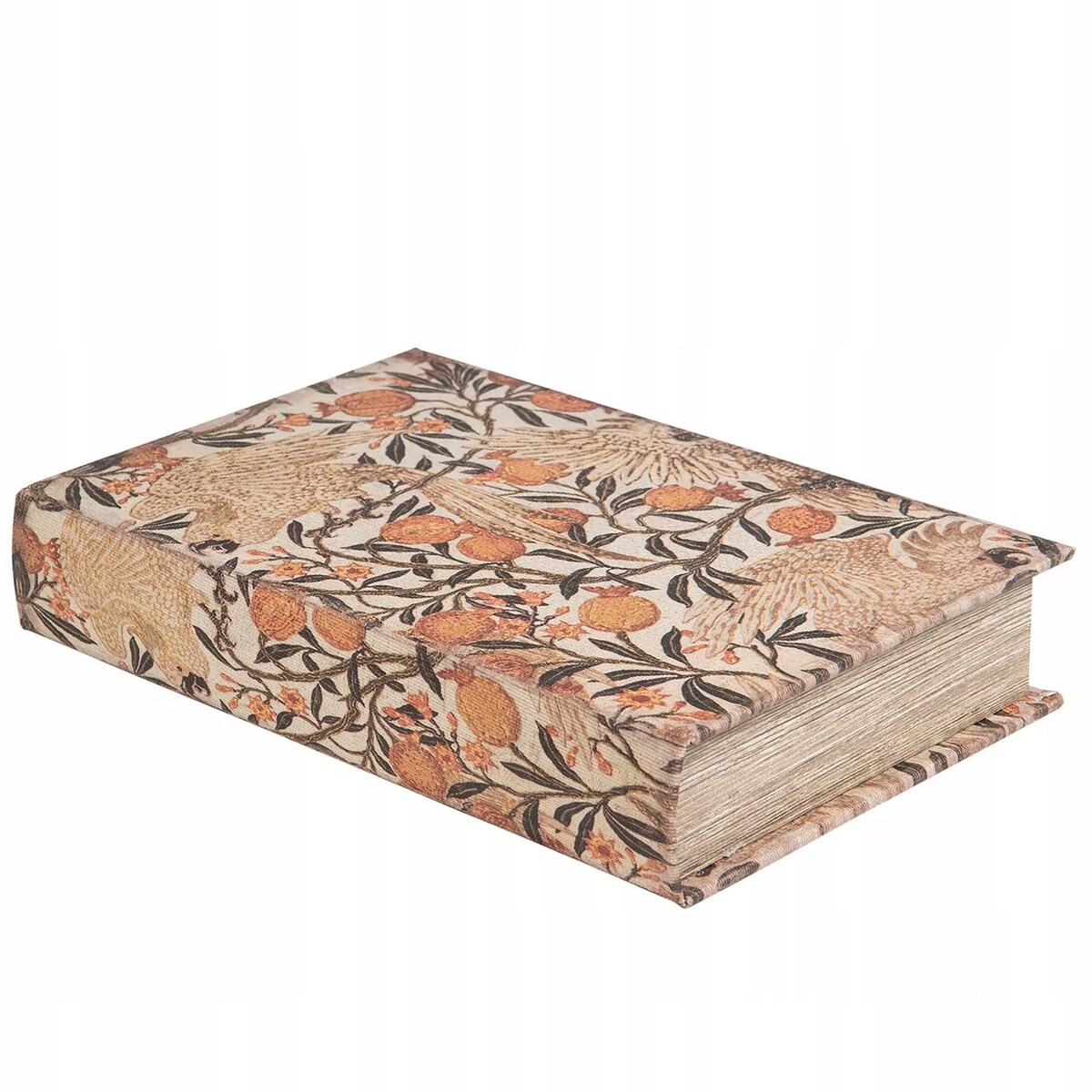 PUDEŁKO KSIĄŻKA FAŁSZYWA OWOCE ROŚLINY 26X16cm ORGANIZER NA BIŻUTERIĘ