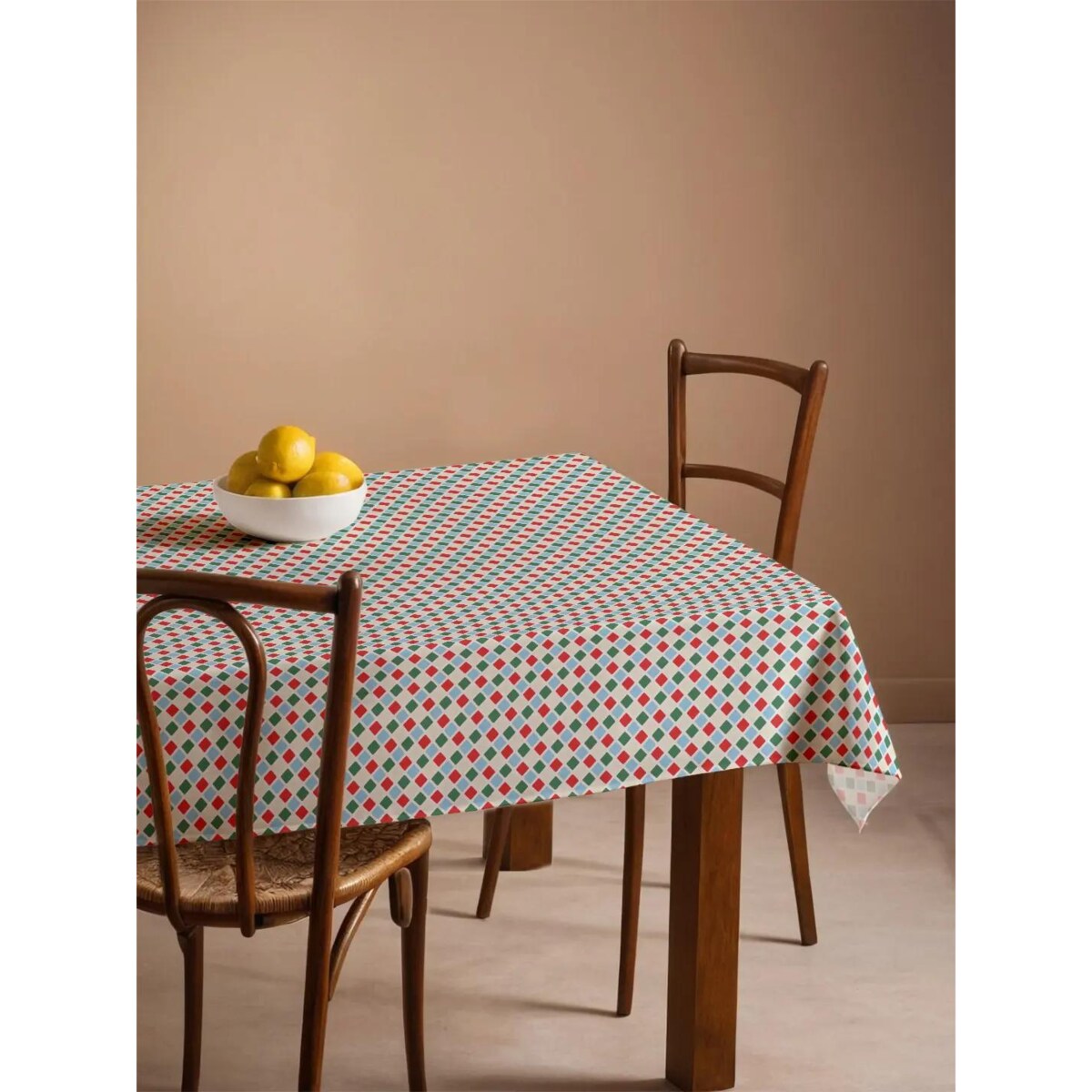 Obrus świąteczny - Świąteczna kratka 140x140 cm