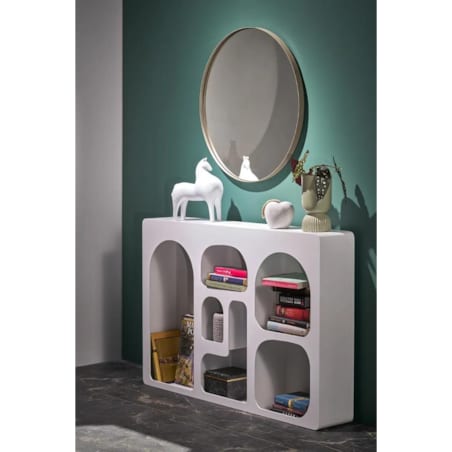 Lustro okrągłe PATINA złote