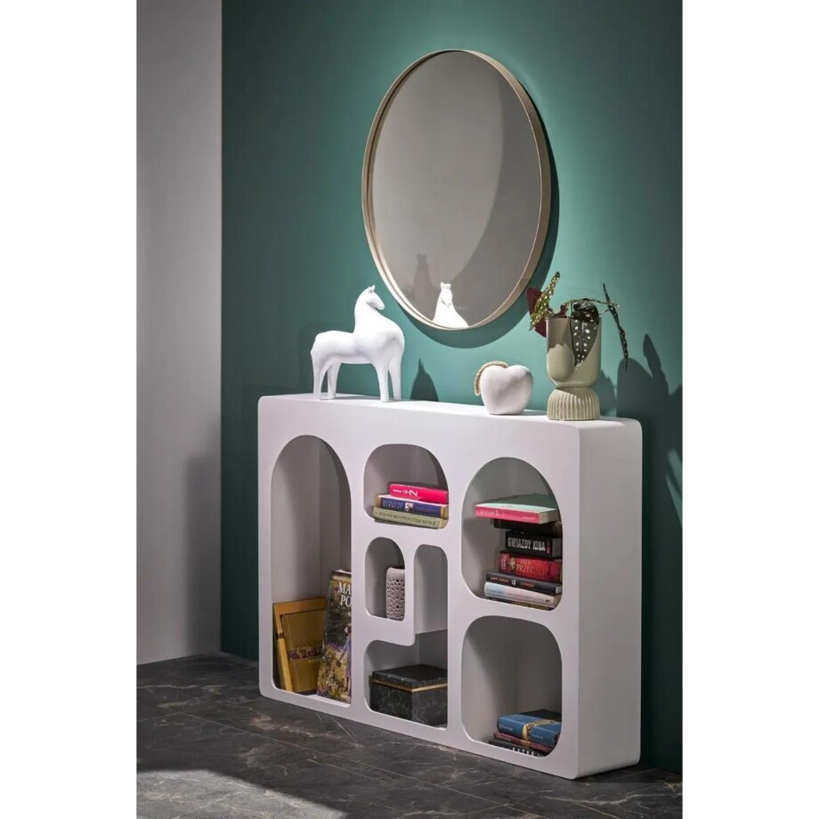 Lustro okrągłe PATINA złote