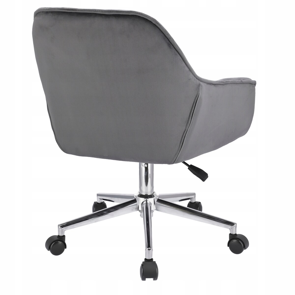 Fotel LARGO szary na srebrnej stopie