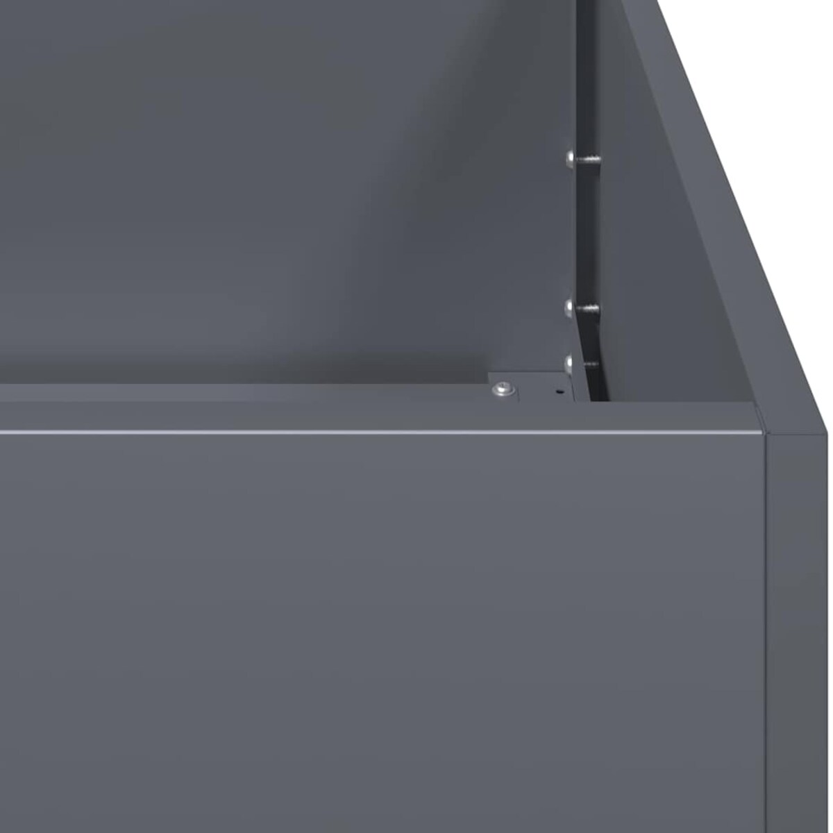 vidaXL Doniczka Antracyt 80x40x80 cm Stal walcowana na zimno