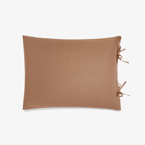 Poszewka lniana 45x60 karmelowa