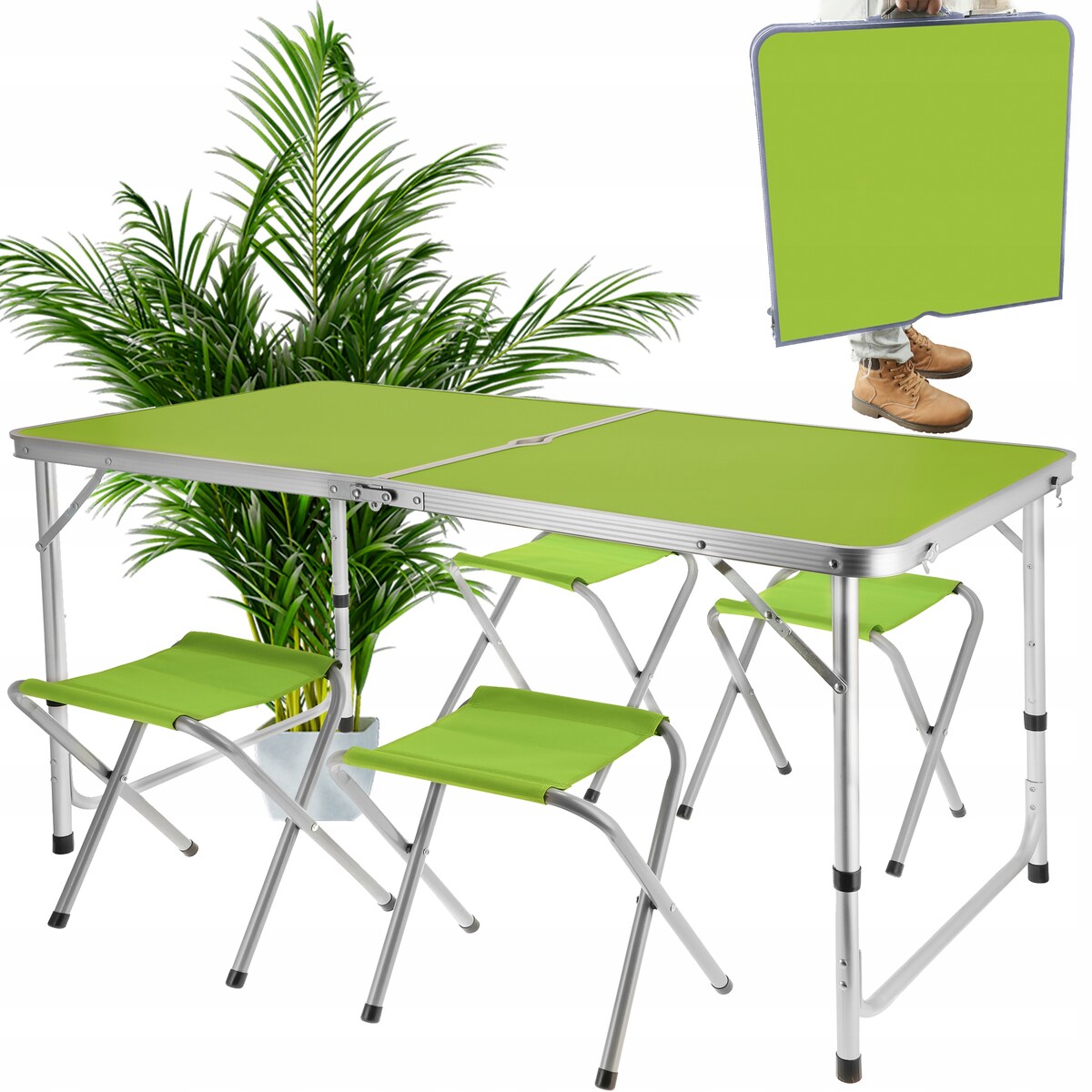 Zestaw kempingowy JUMI składany turystyczny ogrodowy walizka