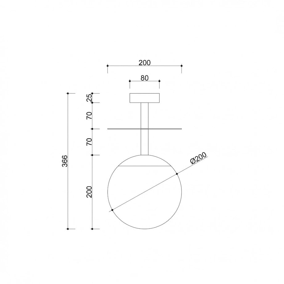 PLAAT B czarna lampa przysufitowa / plafon z mosiądzem