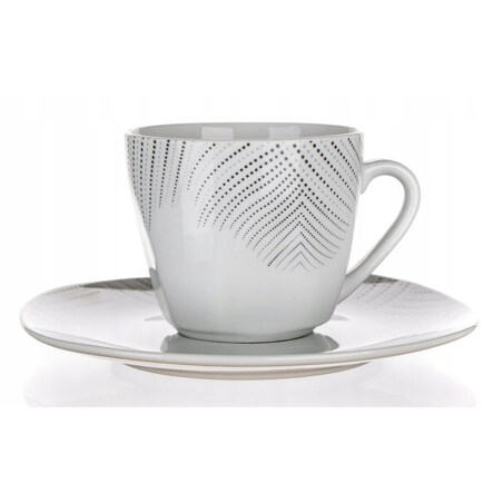 2x FILIŻANKA 200 ml + spodek na kawę espresso charme banquet porcelana