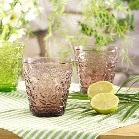 VILLA ITALIA Szklanka fioletowa 270 ml AVORIO