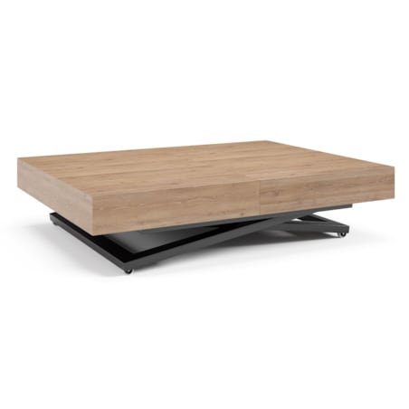 Ławostół Nowoczesny SIENNA, nogi U - Truffle Brown davos Oak