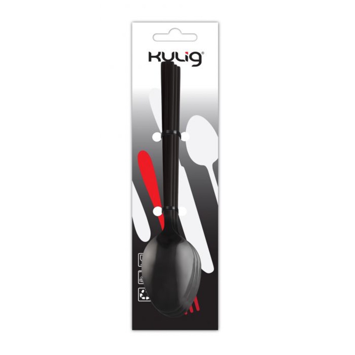 Łyżeczka do herbaty Piano black 3 sztuki zawieszka 29521