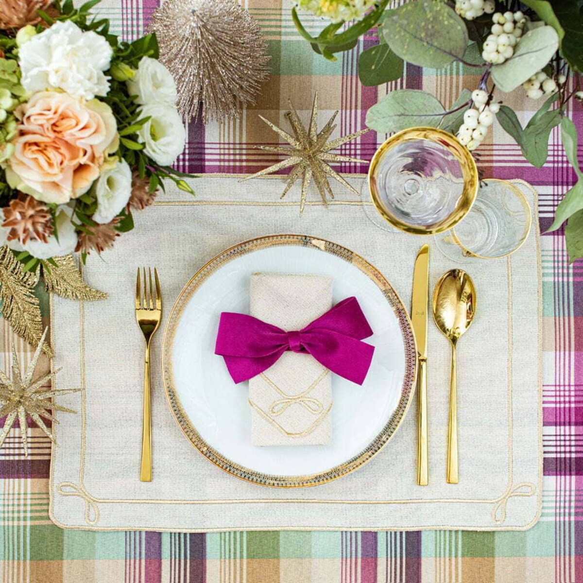 Aksamitne kokardki Fuchsia Bows - 4 sztuki